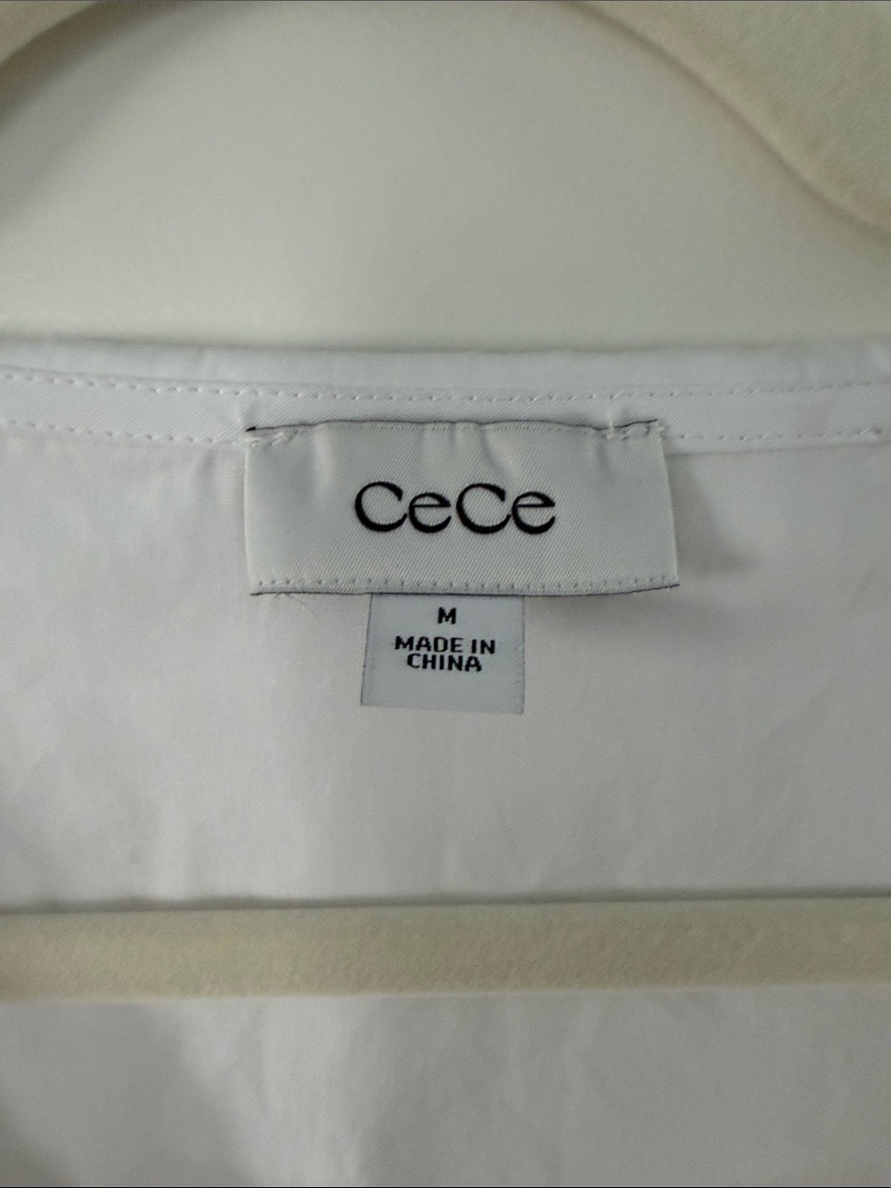 CeCe White Ruffle Peter Pan Collar Tie-Front Peplum Blouse Romantic Feminine M - Picture 2 of 6